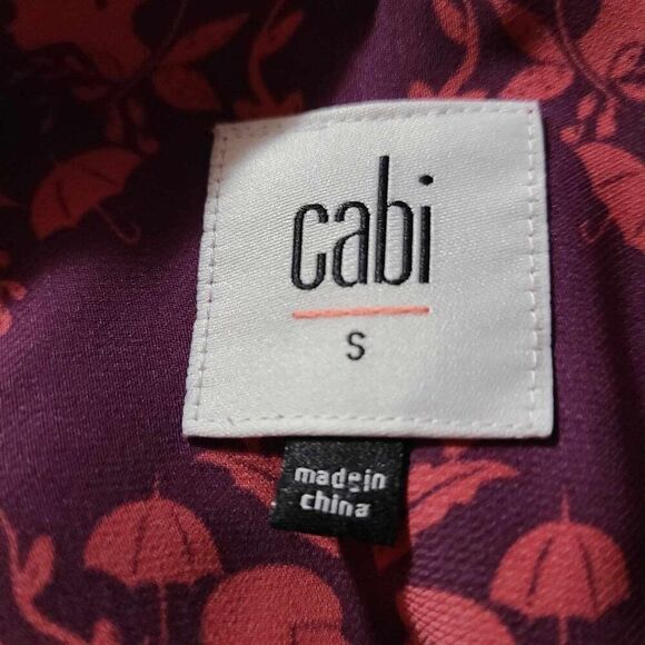 Cabi Cameo Maron Layer Split Back Top size Small - Picture 8 of 8